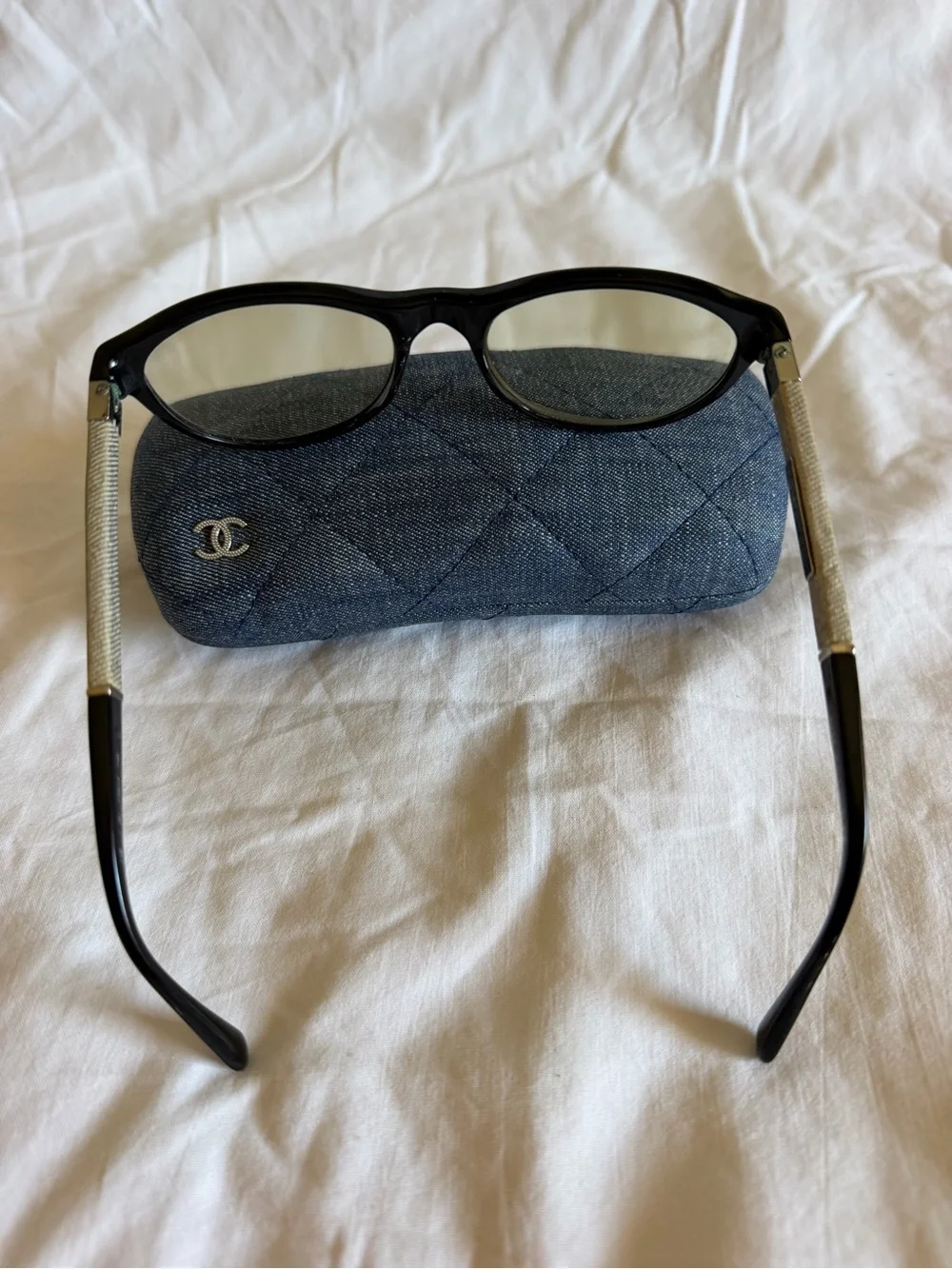 Chanel Eyeglasses frame   Prescription attached with yellowish lens